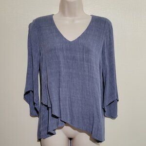 Karen Kane Criss Cross High Low Top